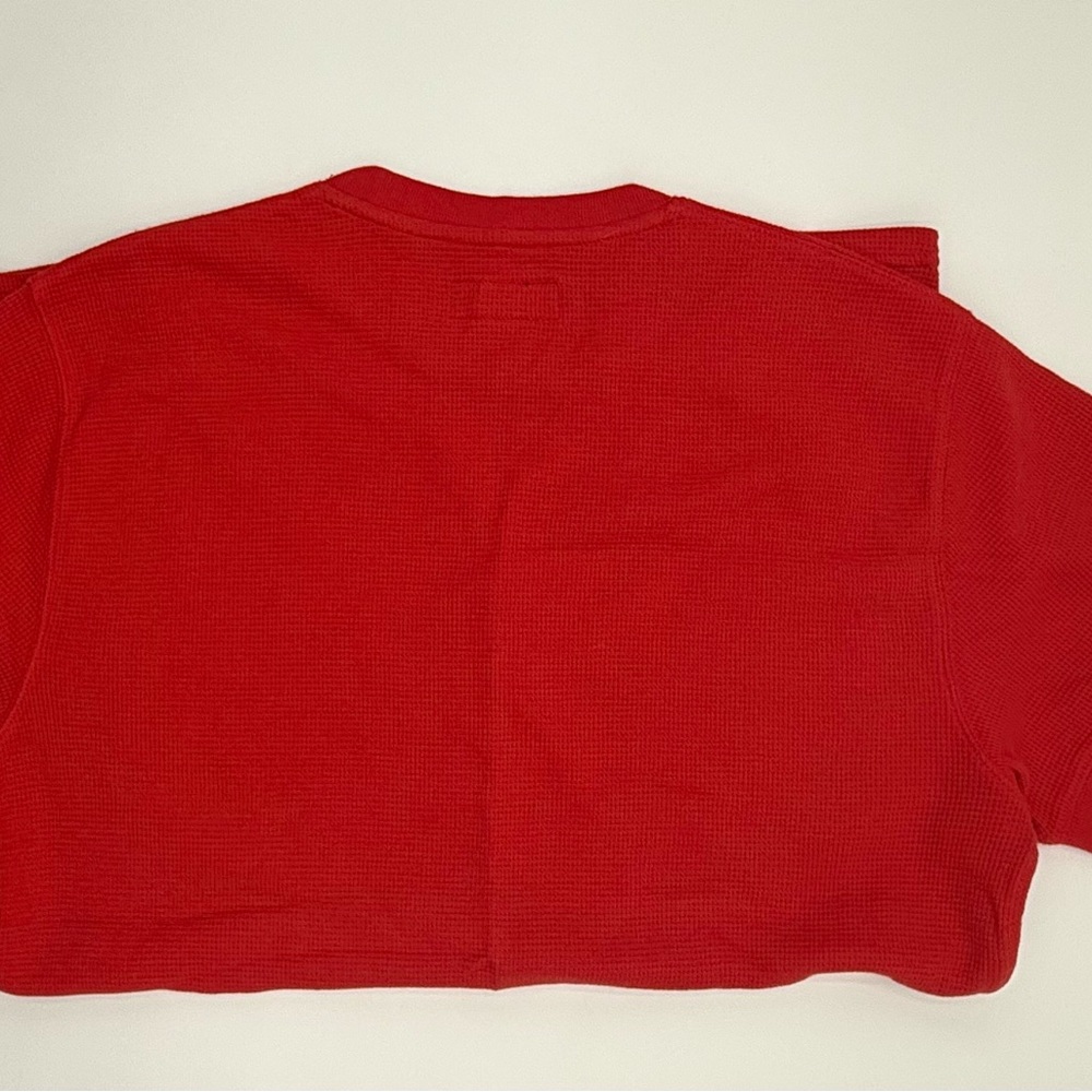 Polo Ralph Lauren Red Waffle Knit T-Shirt – Men’s Small - Picture 10 of 10